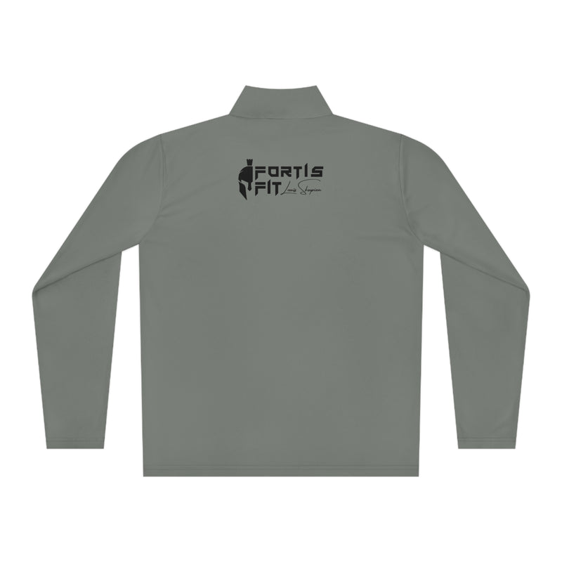 Fortis Fit UK Unisex Quarter-Zip Pullover Logo Shirt by Louis Skupien