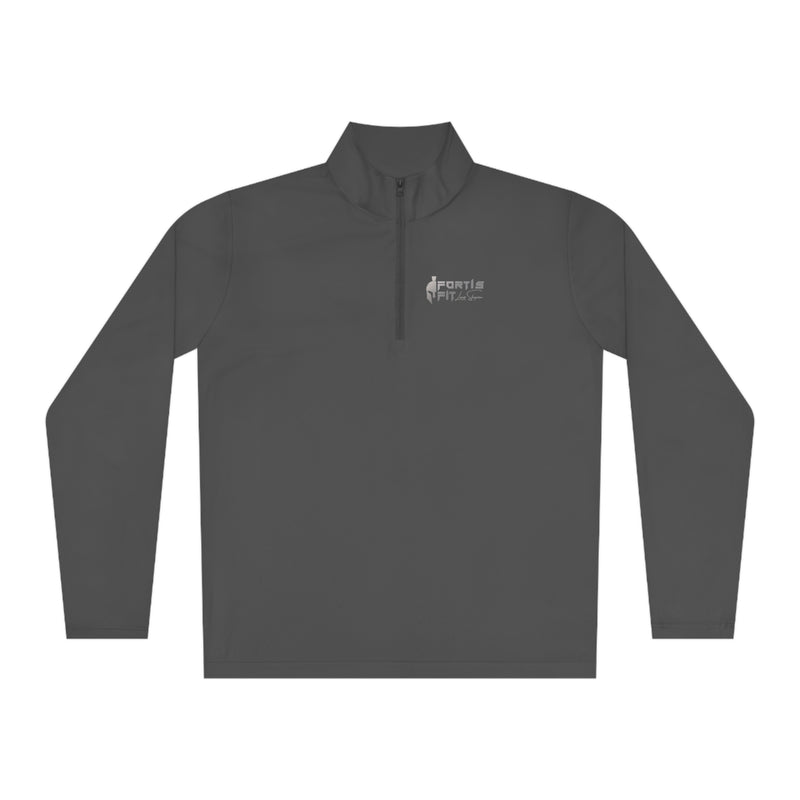 Fortis Fit UK Unisex Quarter-Zip Pullover Logo Shirt by Louis Skupien