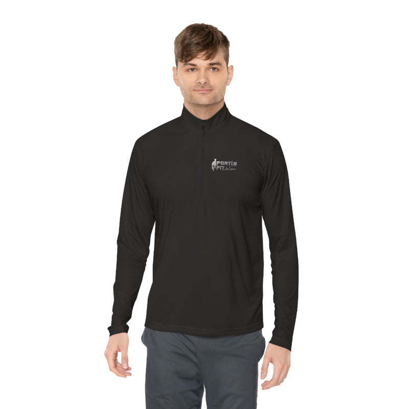 Fortis Fit UK Unisex Quarter-Zip Pullover Logo Shirt by Louis Skupien