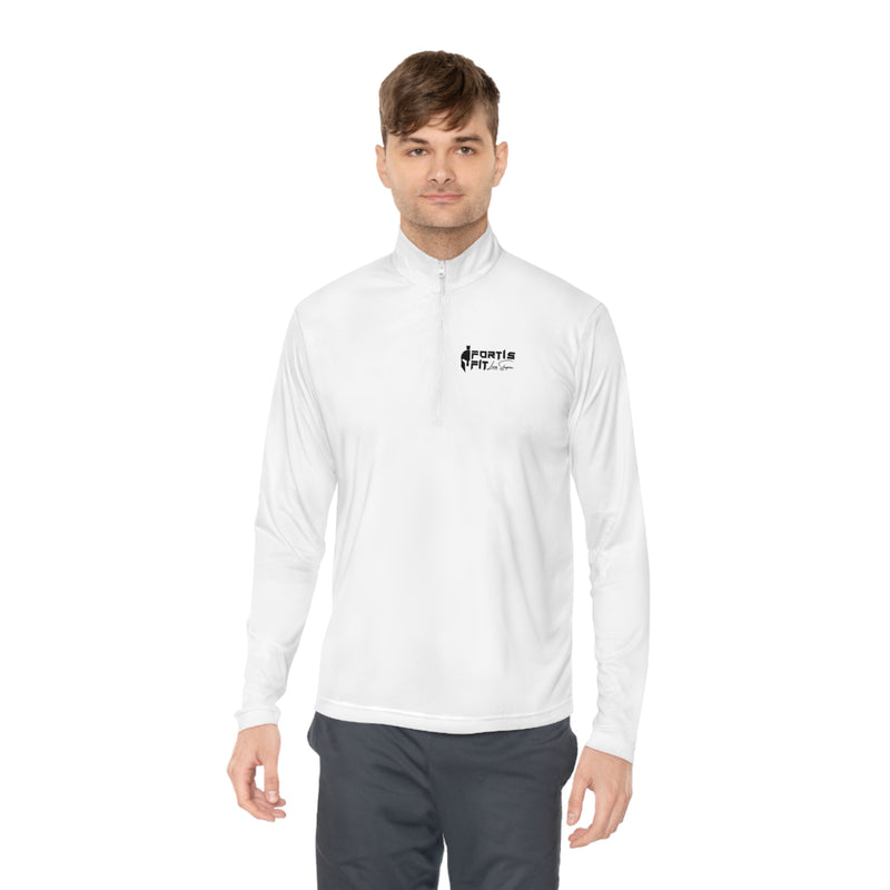 Fortis Fit UK Unisex Quarter-Zip Pullover Logo Shirt by Louis Skupien