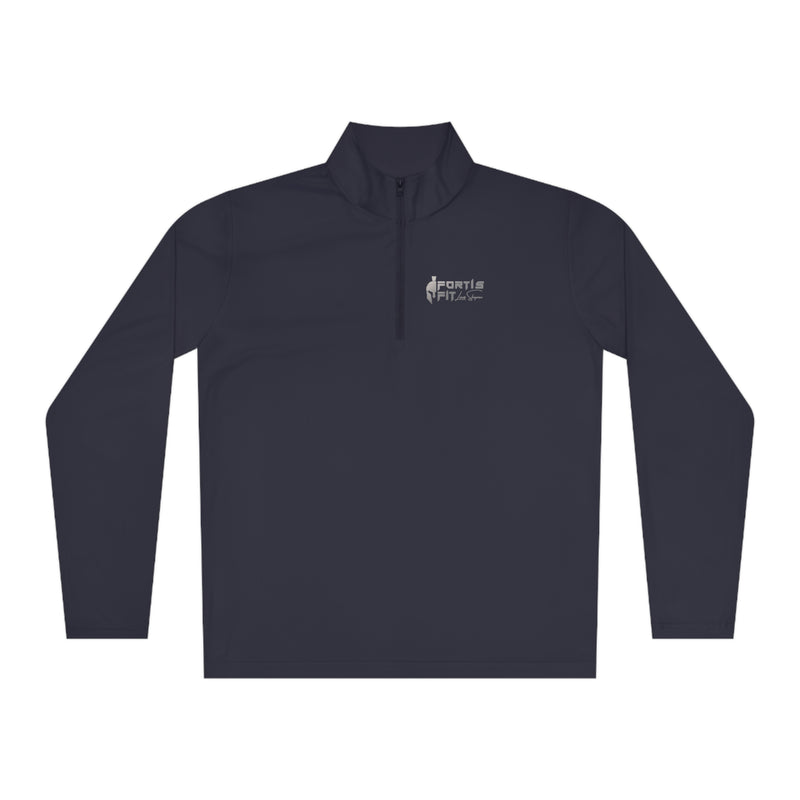 Fortis Fit UK Unisex Quarter-Zip Pullover Logo Shirt by Louis Skupien