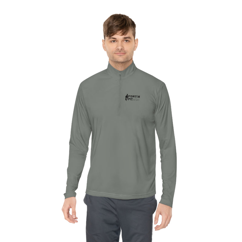 Fortis Fit UK Unisex Quarter-Zip Pullover Logo Shirt by Louis Skupien