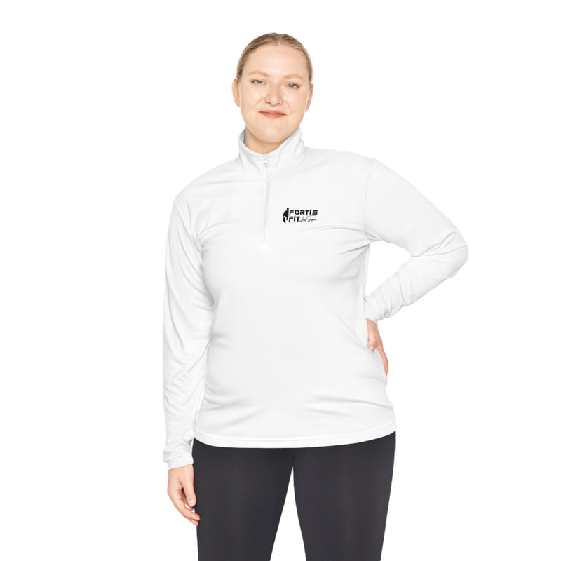 Fortis Fit UK Unisex Quarter-Zip Pullover Logo Shirt by Louis Skupien