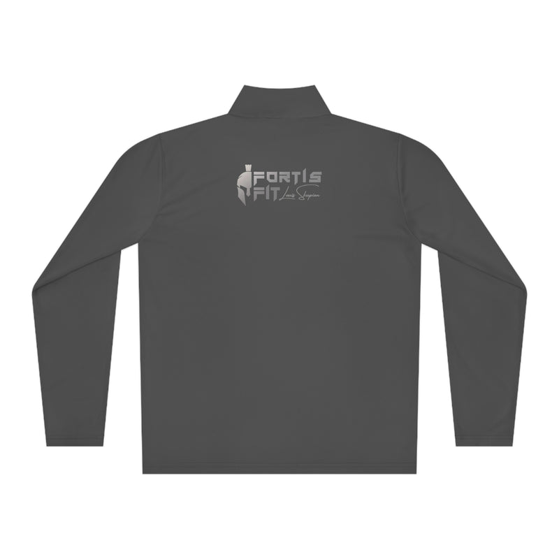 Fortis Fit UK Unisex Quarter-Zip Pullover Logo Shirt by Louis Skupien